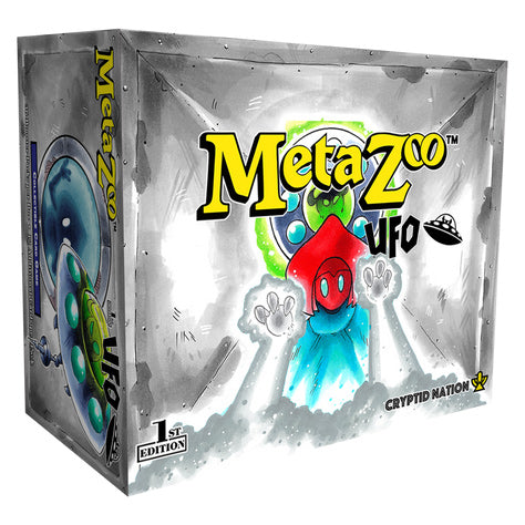 METAZOO UFO BUNDLE - ALL FOR ONE (1 Booster box, 1 Spellbook, 1 Theme Deck Set, 1 Release Event Deck Box, 1 Blister, 1 Premium Moldy Potions Playmat, 1 Exclusive Bennn.Art Redeemable Promo)