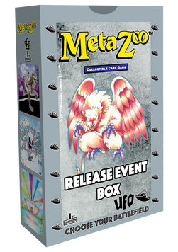 METAZOO UFO BUNDLE - THE SAMPLER (1 Booster Box, 1 Release Event Deck Box, 1 Blister, 1 Premium Moldy Potions Playmat, 1 Exclusive Bennn.Art Redeemable Promo)